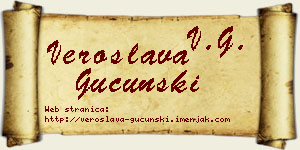 Veroslava Gucunski vizit kartica